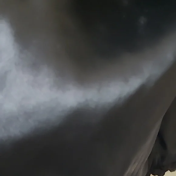 Vintage Mink Fur Trimmed with Mink Cuffs Black Curly Lamb coat Small. - Picture 4 of 8